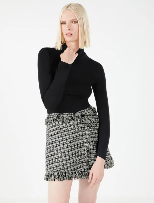 Solid Turtleneck Long Sleeve Top sold by BCBGMaxAzria