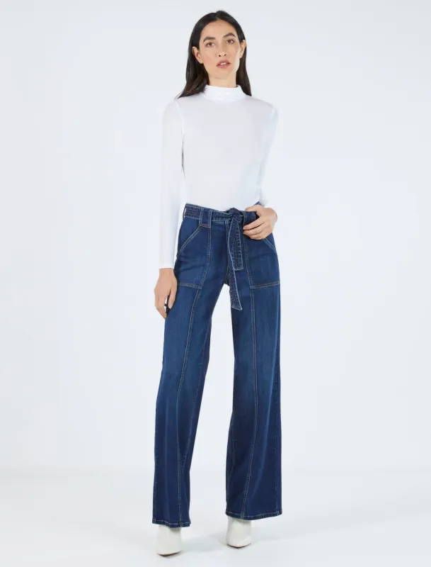 Solid Turtleneck Long Sleeve Top sold by BCBGMaxAzria