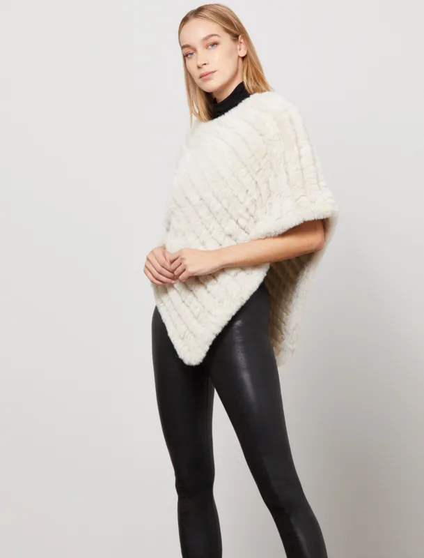 Elinor Faux Fur Poncho Capelet sold by BCBGMaxAzria