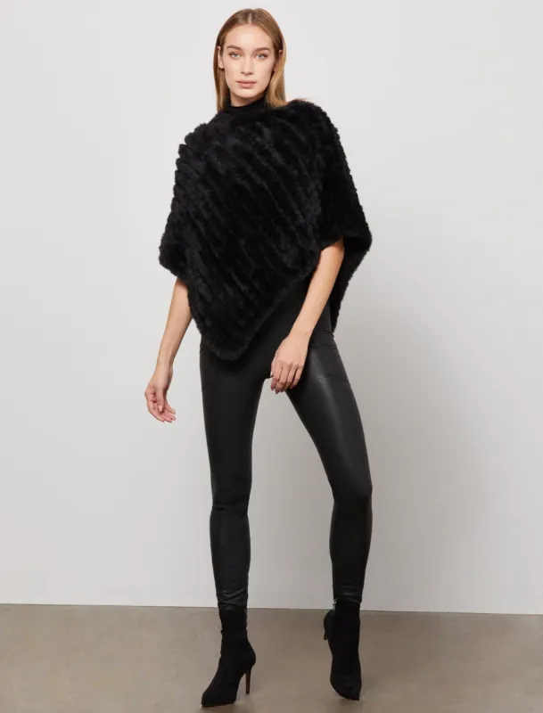 Elinor Faux Fur Poncho Capelet sold by BCBGMaxAzria