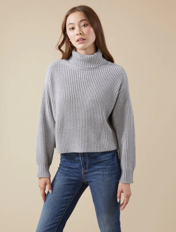 Ribbed Turtleneck Sweater sold by BCBGMaxAzria