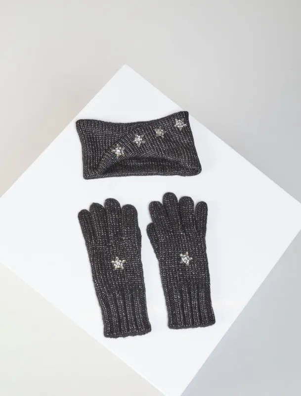 Celestial Bling Twist Headband & Glove Set sold by BCBGMaxAzria