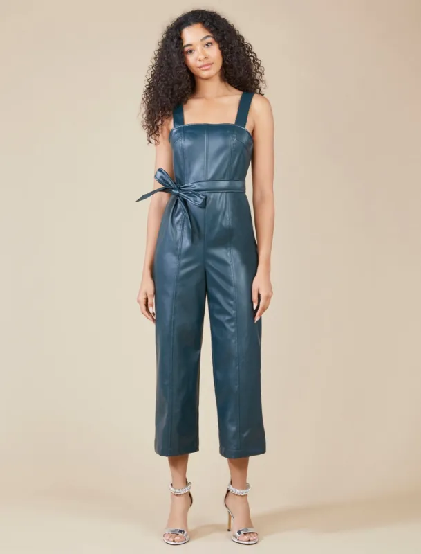Brandi Faux Leather Jumpsuit sold by BCBGMaxAzria