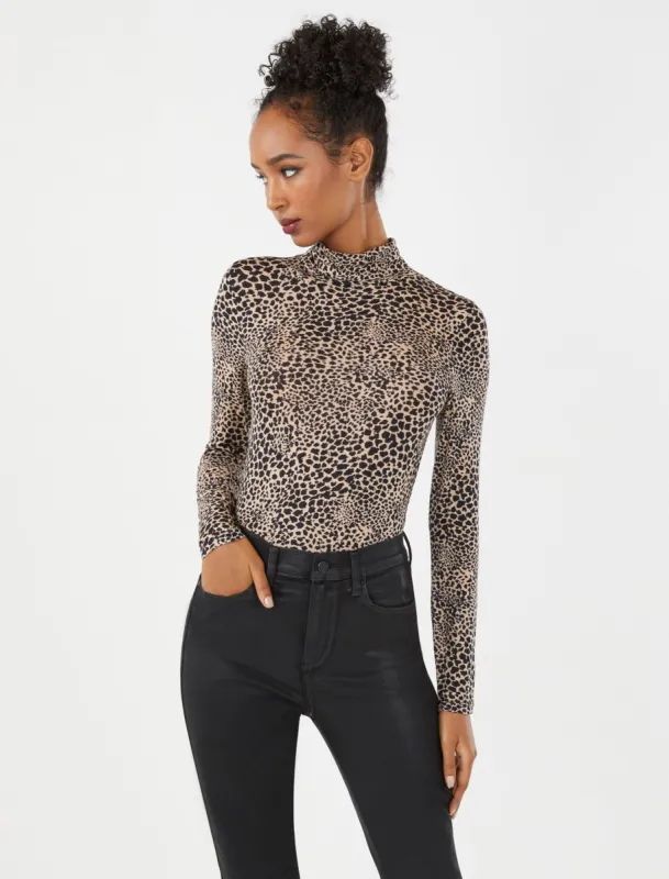 Printed Turtleneck Top sold by BCBGMaxAzria