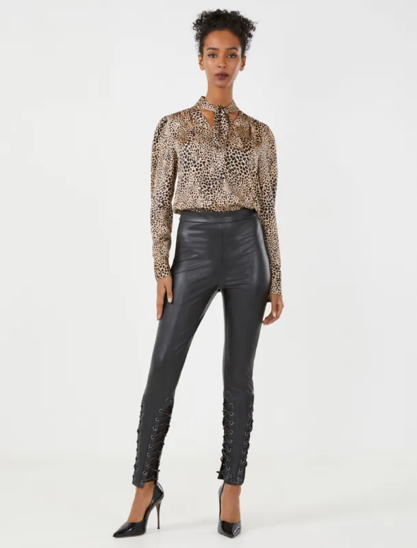 Lace-Up Faux Leather Legging sold by BCBGMaxAzria