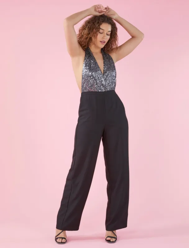 Fairbanks Sequin Jumpsuit sold by BCBGMaxAzria
