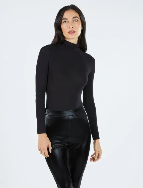 Mock-Neck Long Sleeve Bodysuit sold by BCBGMaxAzria