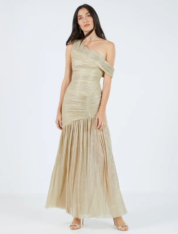 Lillian Metallic Evening Dress sold by BCBGMaxAzria