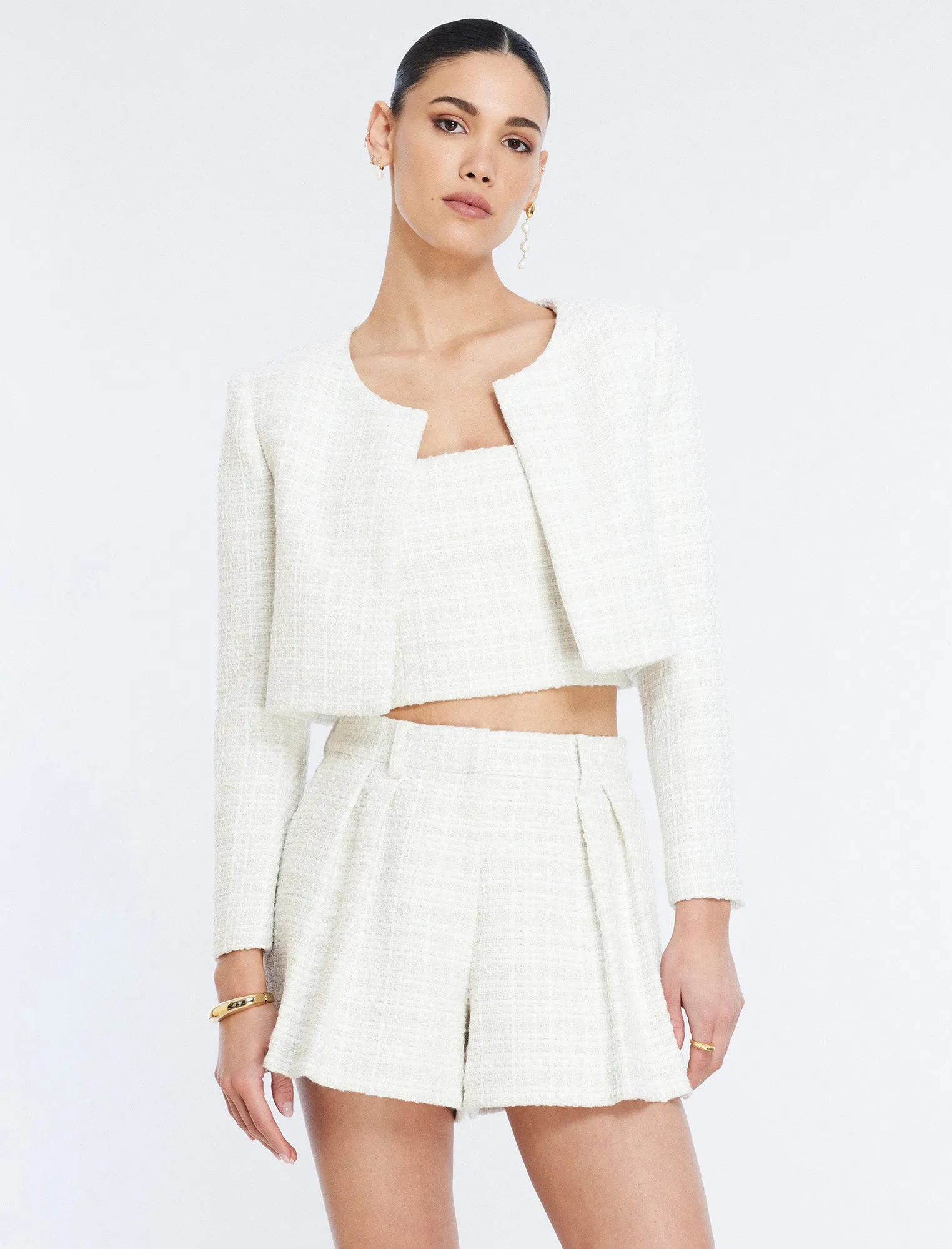 Cropped Tweed Jacket sold by BCBGMaxAzria product image thumbnail 2