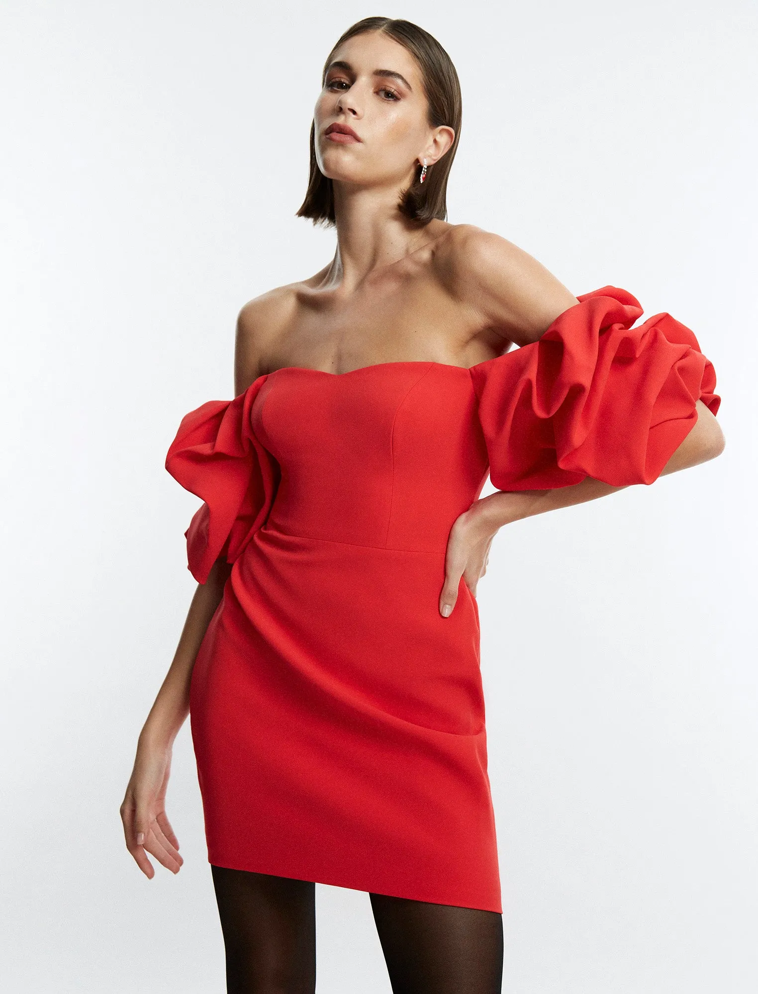 Bryony Off-The-Shoulder Mini Dress sold by BCBGMaxAzria product image thumbnail 5