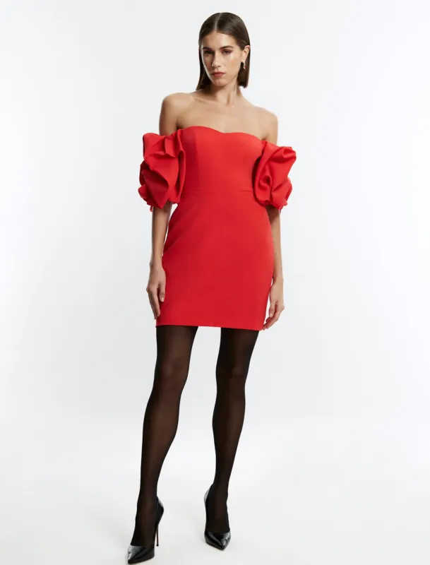 Bryony Off-The-Shoulder Mini Dress sold by BCBGMaxAzria