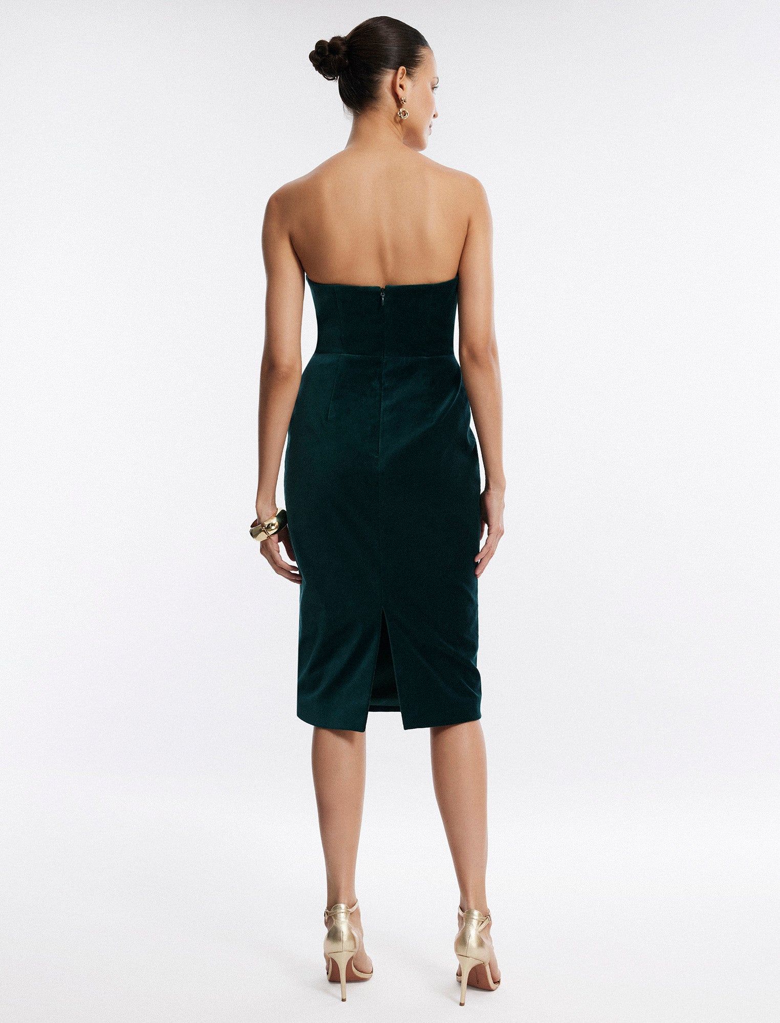 Ambrose Velvet Bustier Dress sold by BCBGMaxAzria product image thumbnail 4