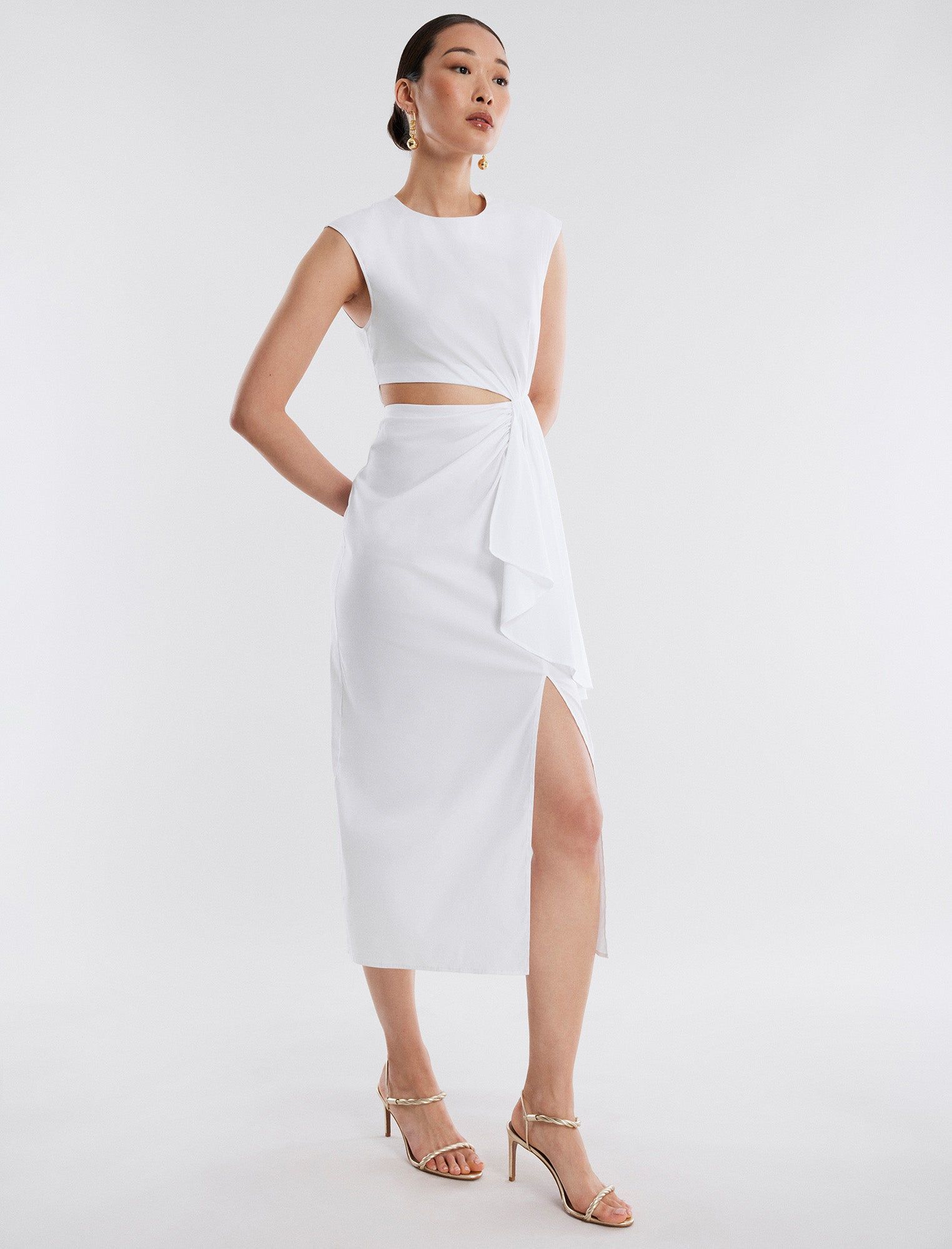 Kira Poplin Midi Dress sold by BCBGMaxAzria product image thumbnail 3