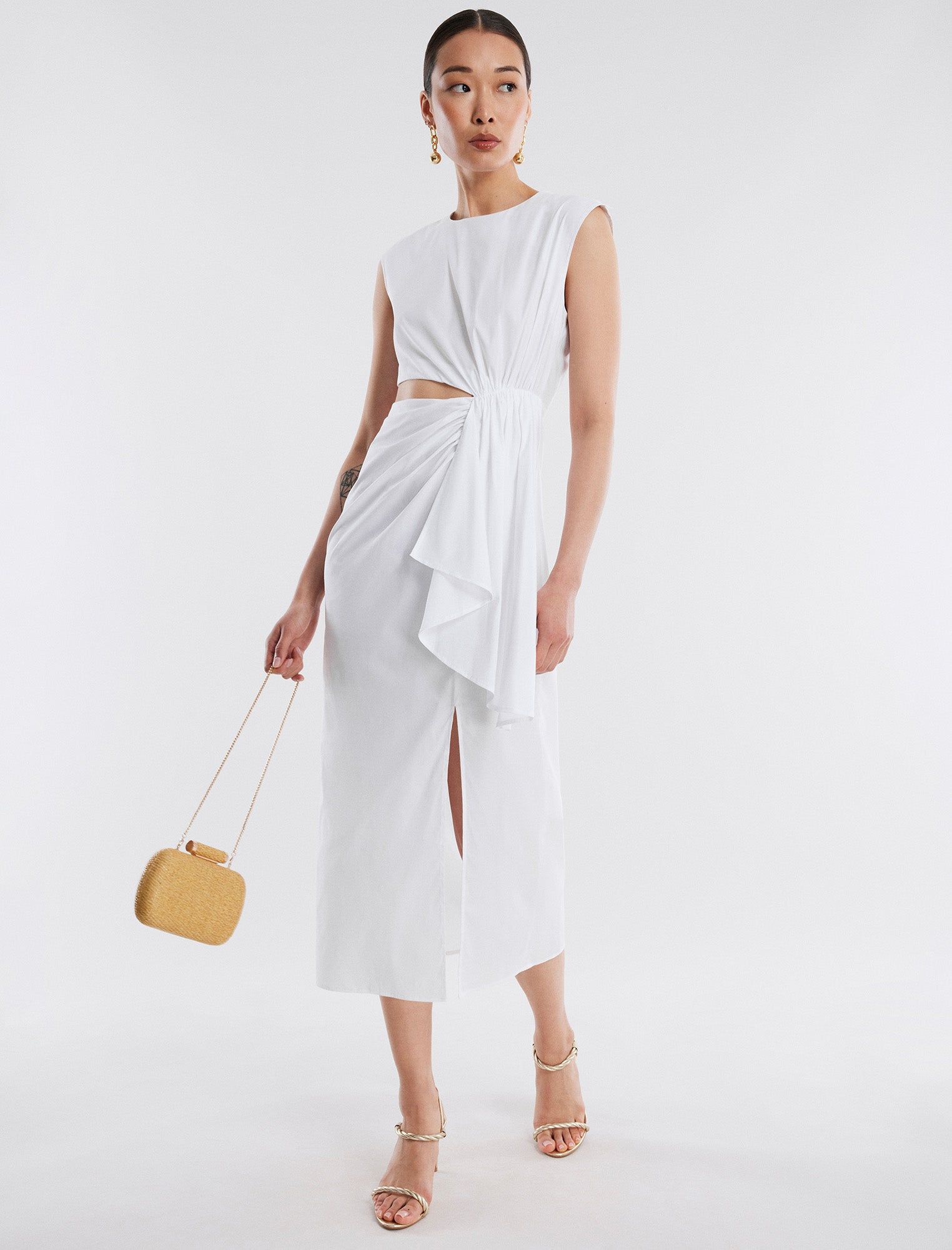 Kira Poplin Midi Dress sold by BCBGMaxAzria product image thumbnail 5