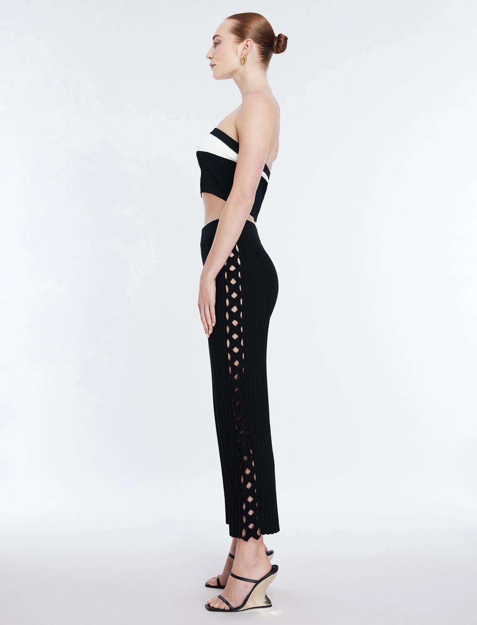 Knit Cutout Pant sold by BCBGMaxAzria product image thumbnail 3
