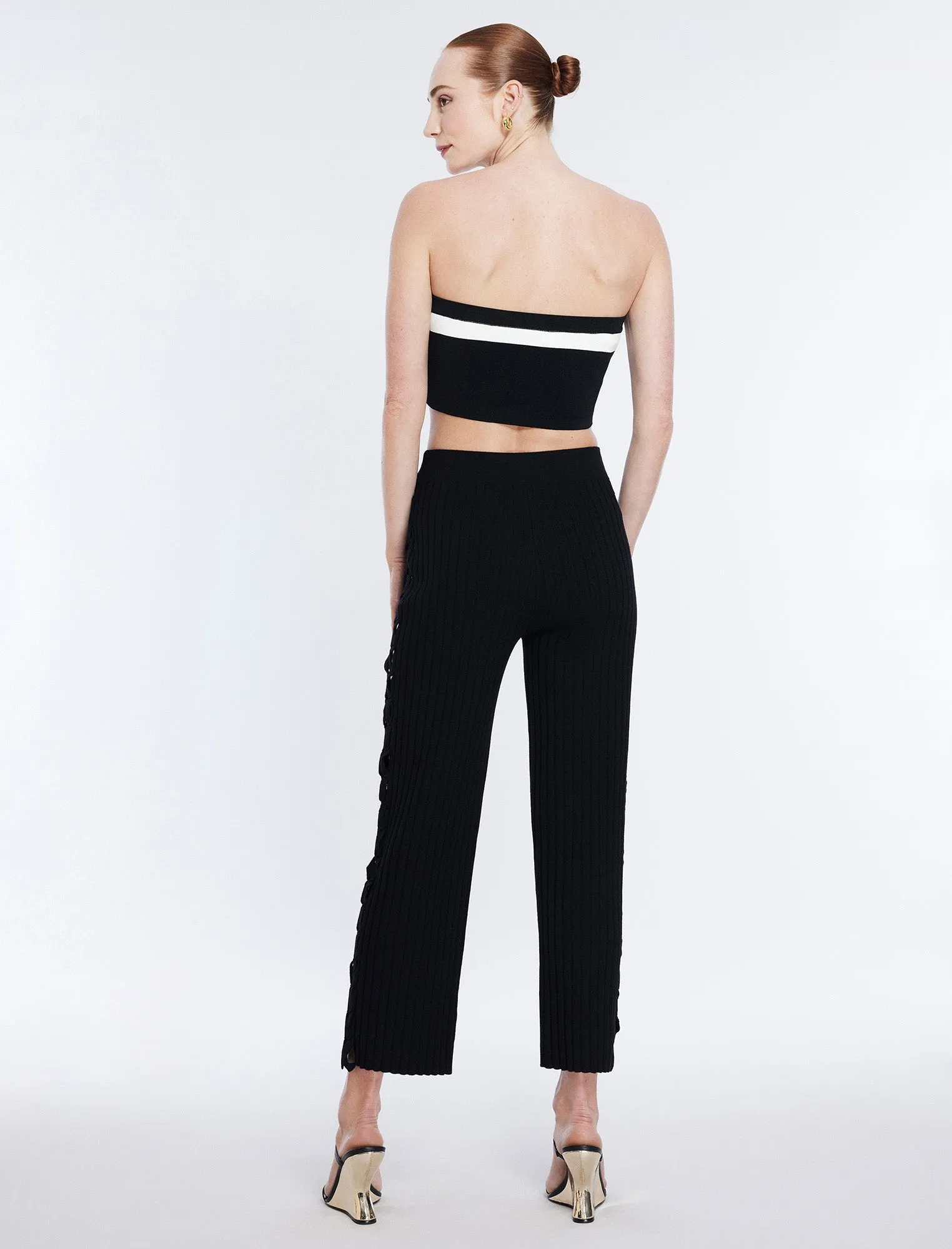 Knit Cutout Pant sold by BCBGMaxAzria product image thumbnail 4