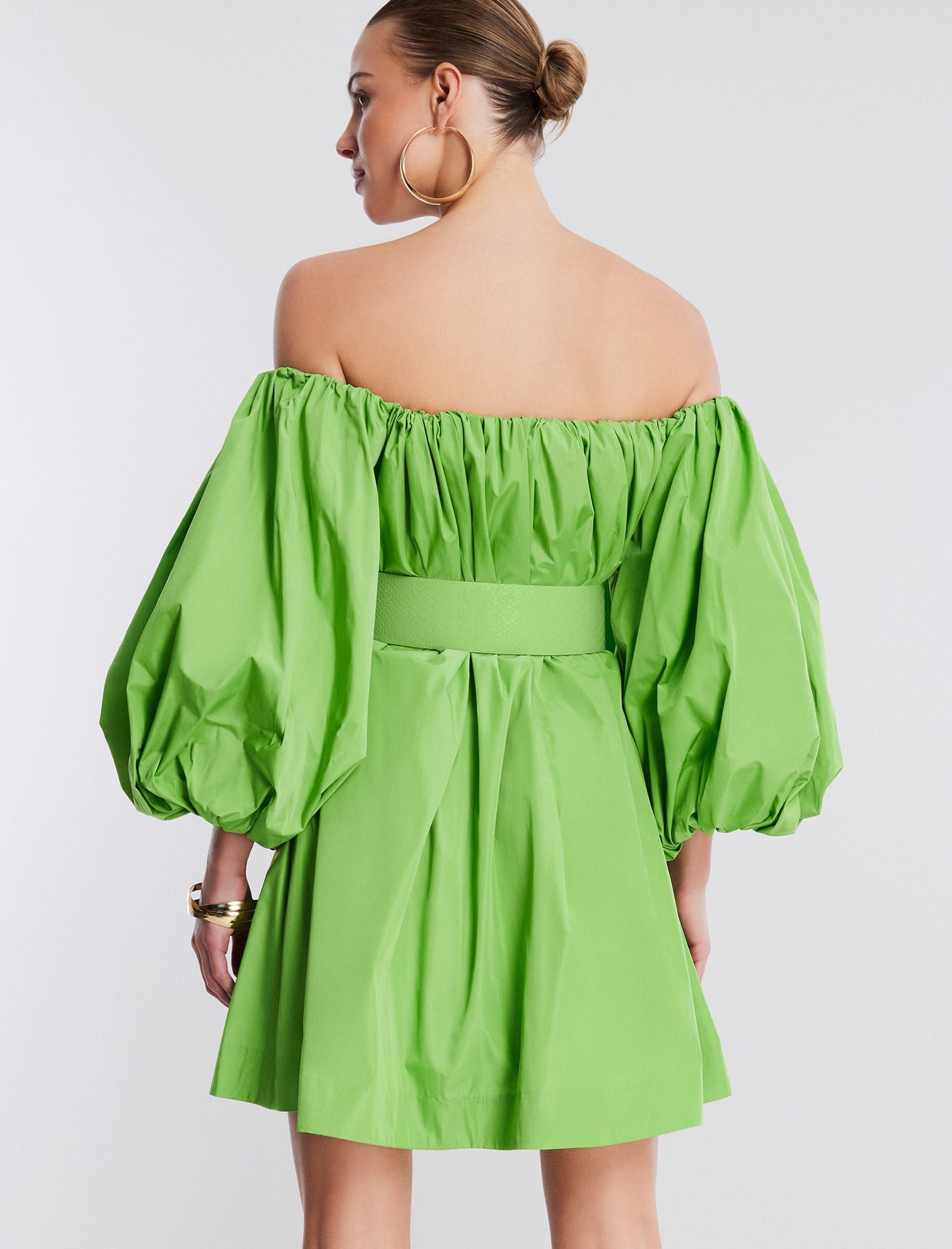 Adelaide Balloon Sleeve Mini Dress sold by BCBGMaxAzria product image thumbnail 5