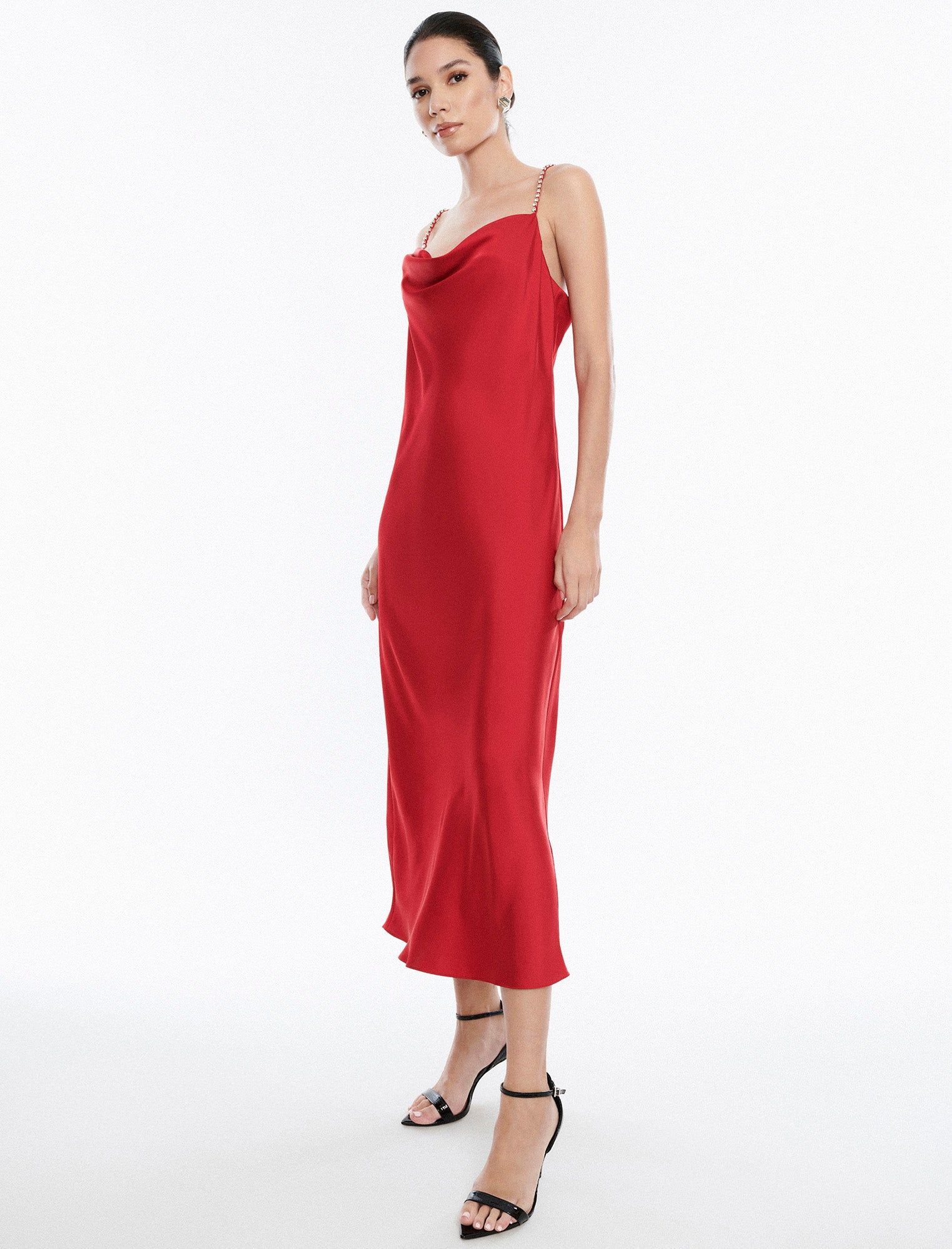 Dawn Satin Slip Gown sold by BCBGMaxAzria product image thumbnail 3
