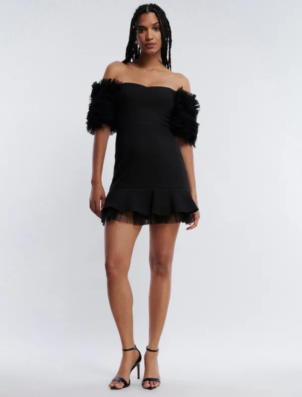Harlowe Off-The-Shoulder Mini Dress sold by BCBGMaxAzria