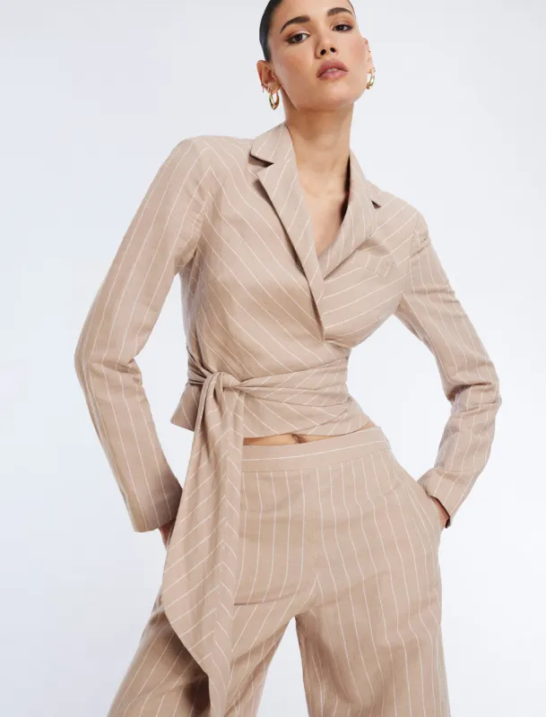 Front-Tie Jacket sold by BCBGMaxAzria