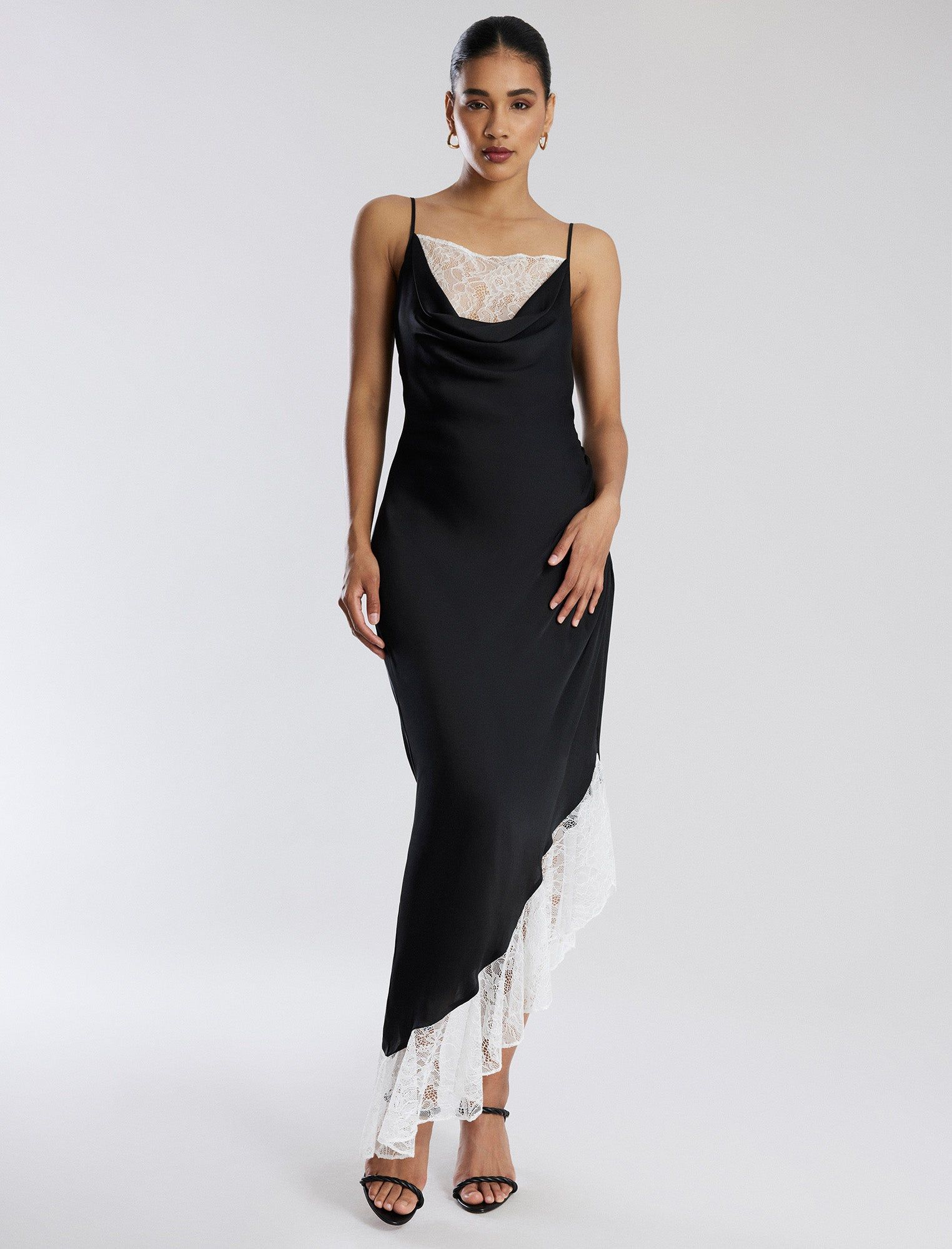 Romilly Satin Lace Gown sold by BCBGMaxAzria