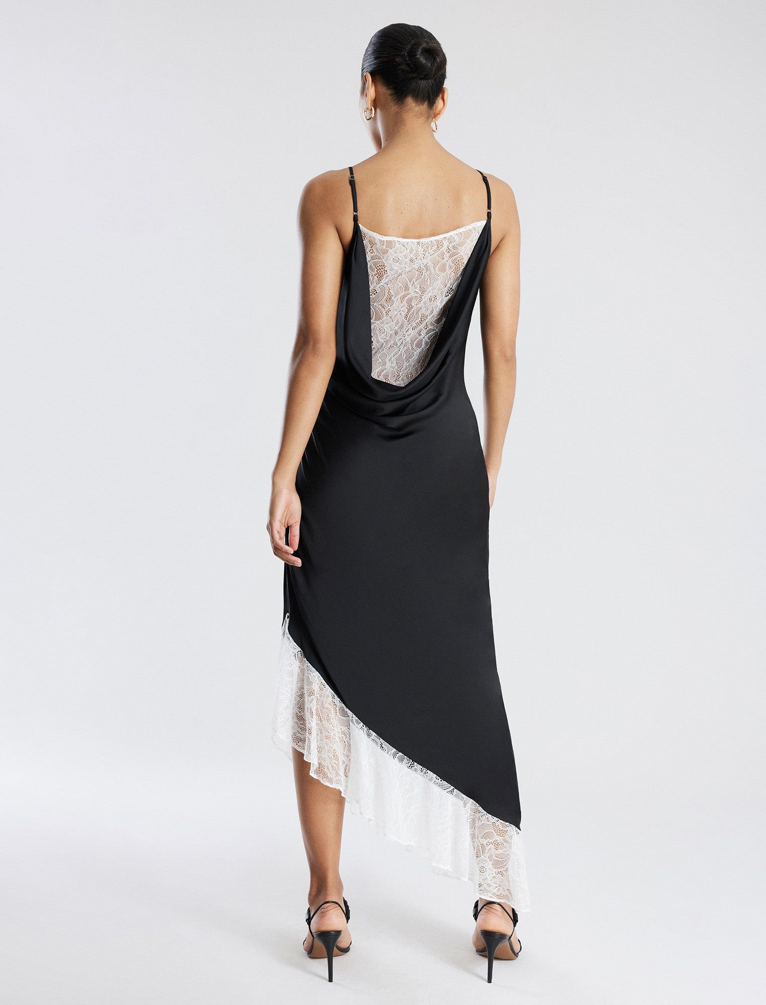 Romilly Satin Lace Gown sold by BCBGMaxAzria product image thumbnail 4