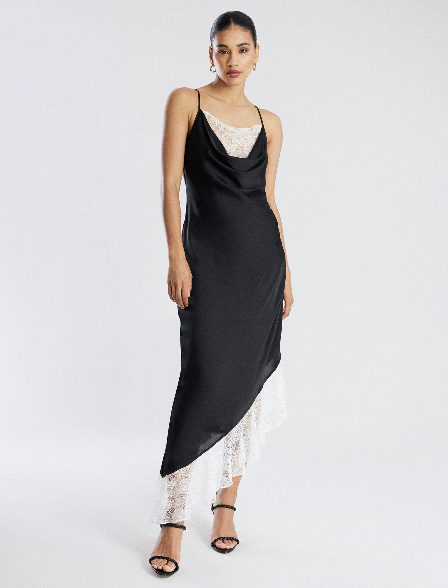 Romilly Satin Lace Gown sold by BCBGMaxAzria product image thumbnail 2