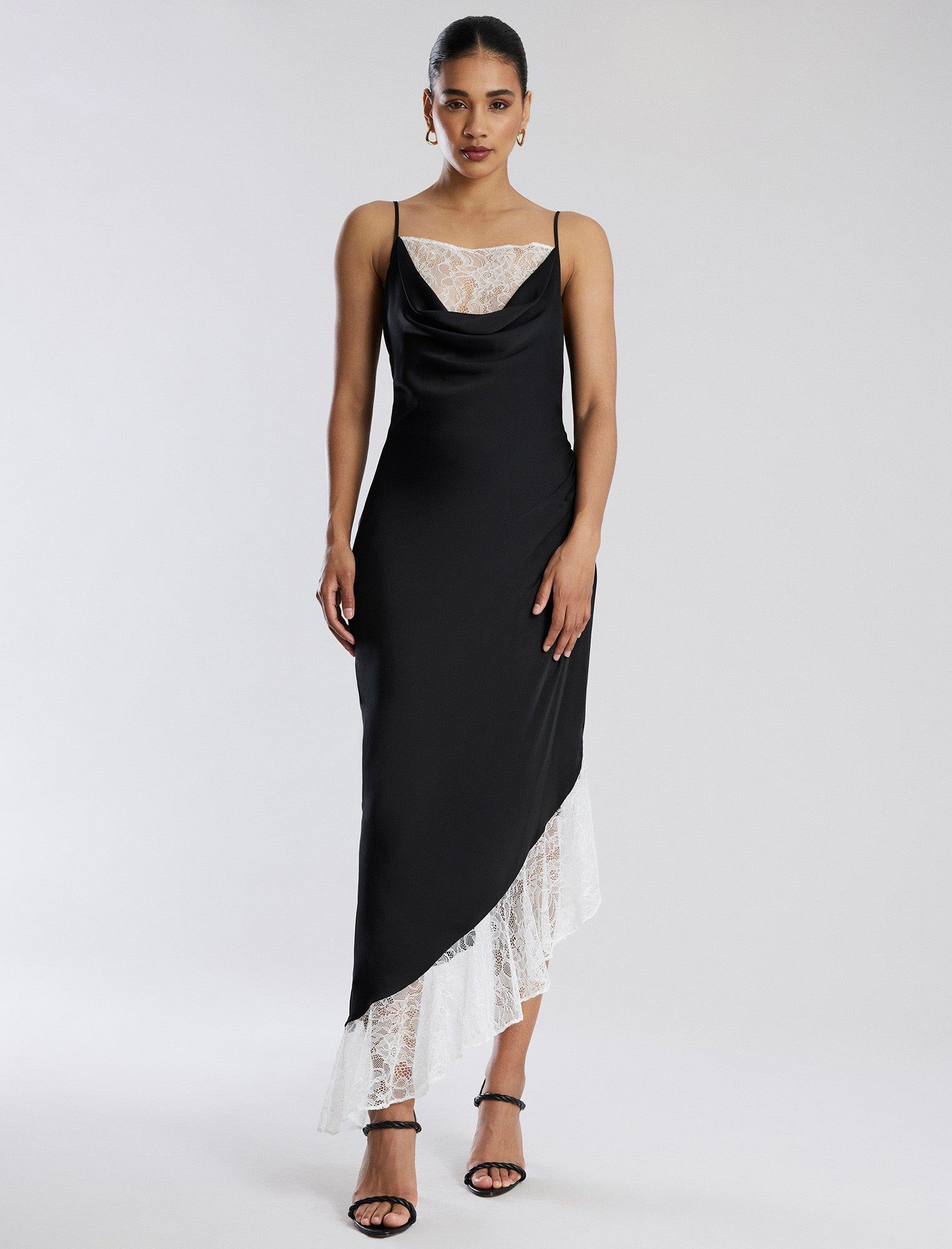 Romilly Satin Lace Gown sold by BCBGMaxAzria product image thumbnail 5