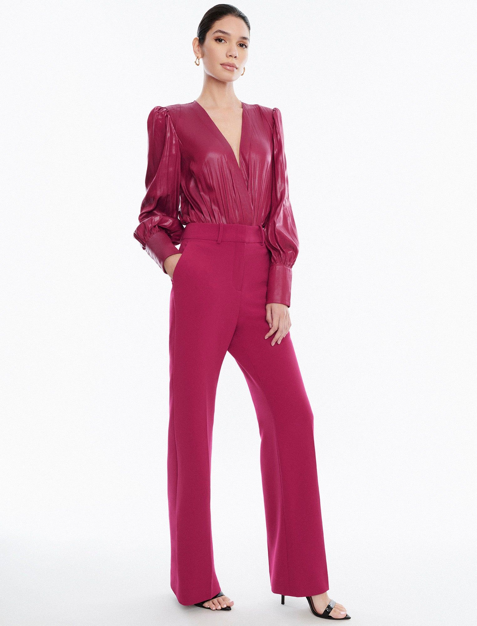 Tailored Wide-Leg Trouser sold by BCBGMaxAzria product image thumbnail 3
