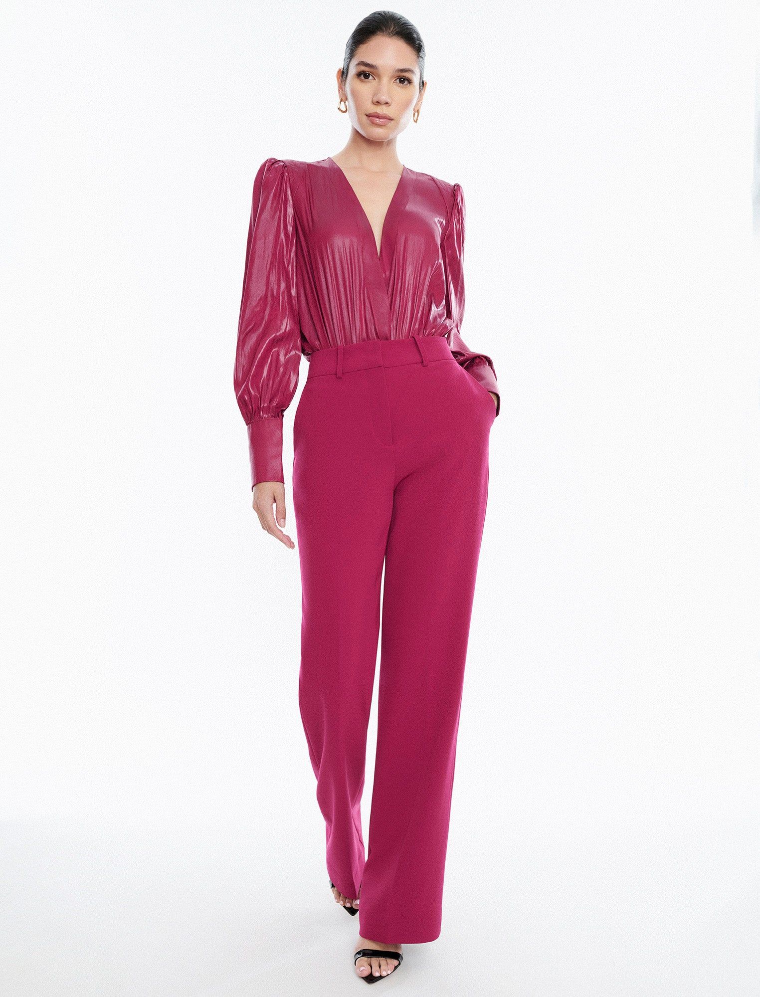 Tailored Wide-Leg Trouser sold by BCBGMaxAzria product image thumbnail 2
