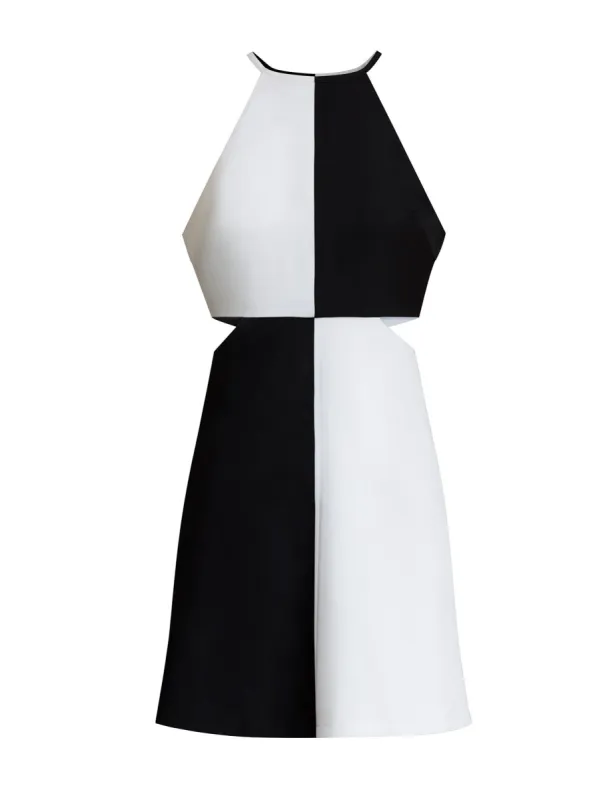 Cutout Waist Halter Mini Dress sold by BCBGMaxAzria