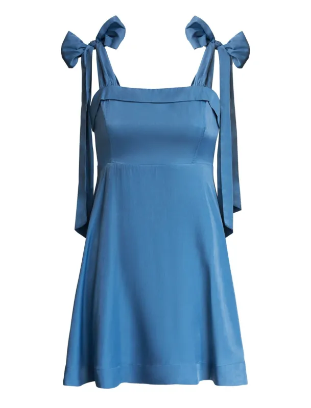 Shoulder Ties A-Line Chambray Dress sold by BCBGMaxAzria