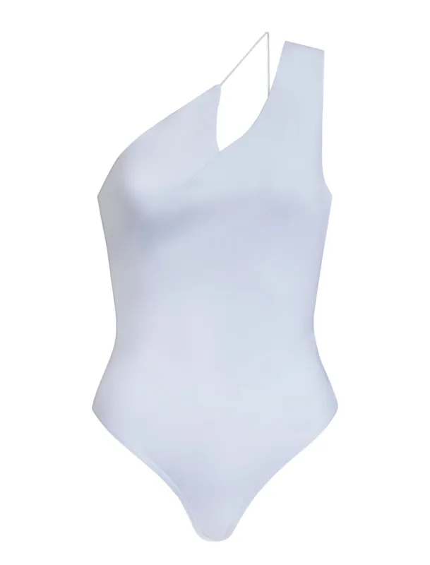 Asymmetrical One Shoulder Bodysuit sold by BCBGMaxAzria