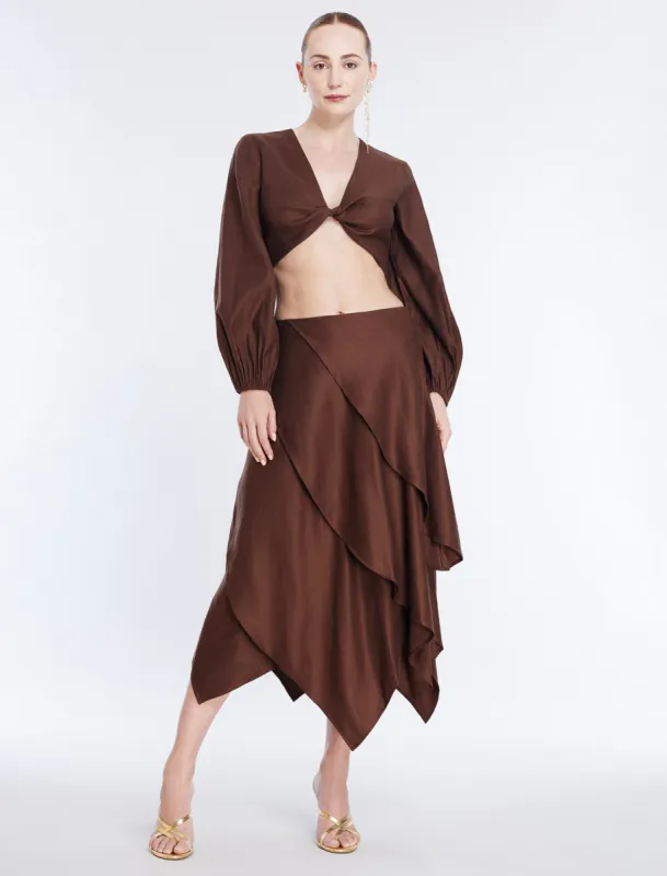 Tiered Asymmetrical Skirt sold by BCBGMaxAzria
