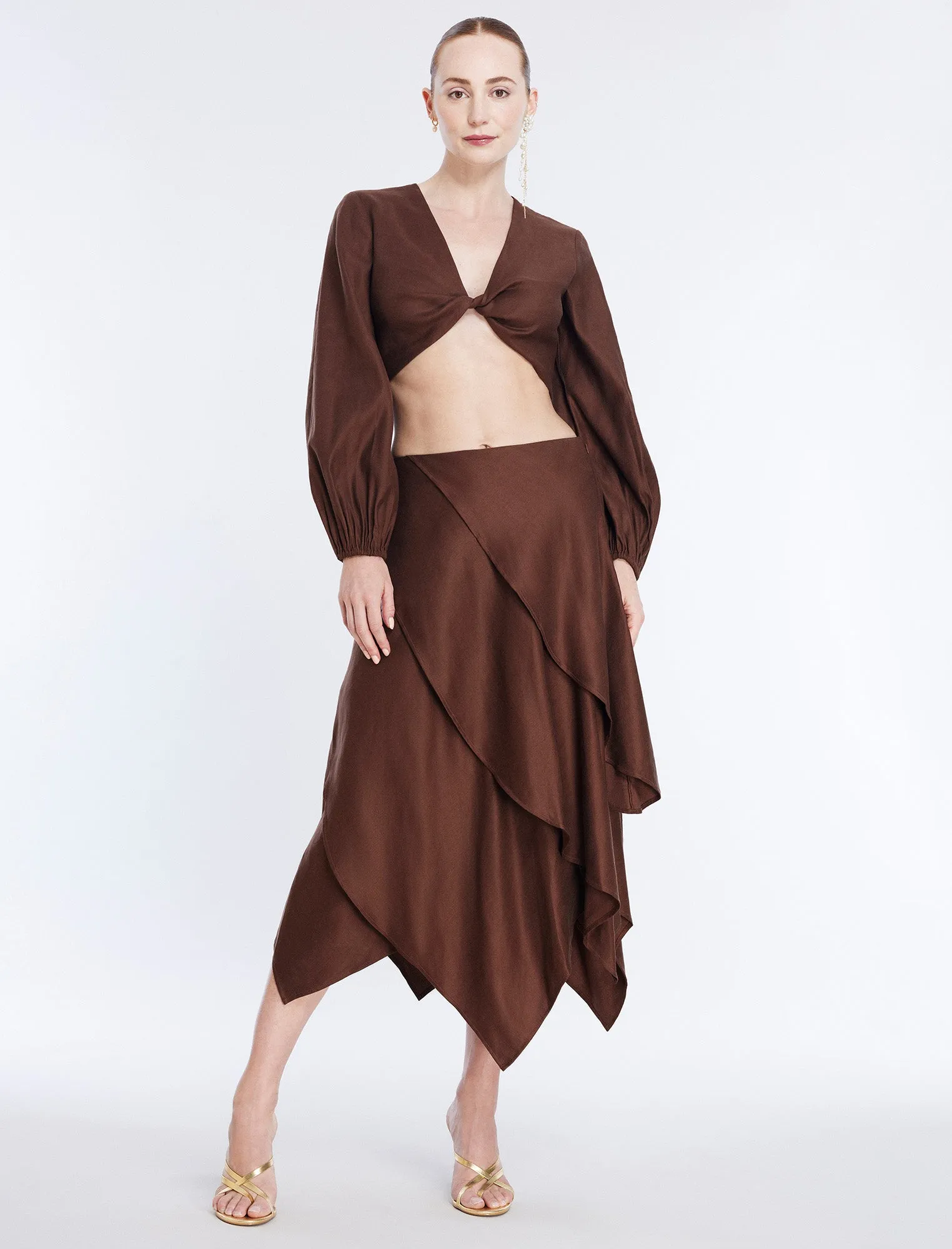 Tiered Asymmetrical Skirt sold by BCBGMaxAzria