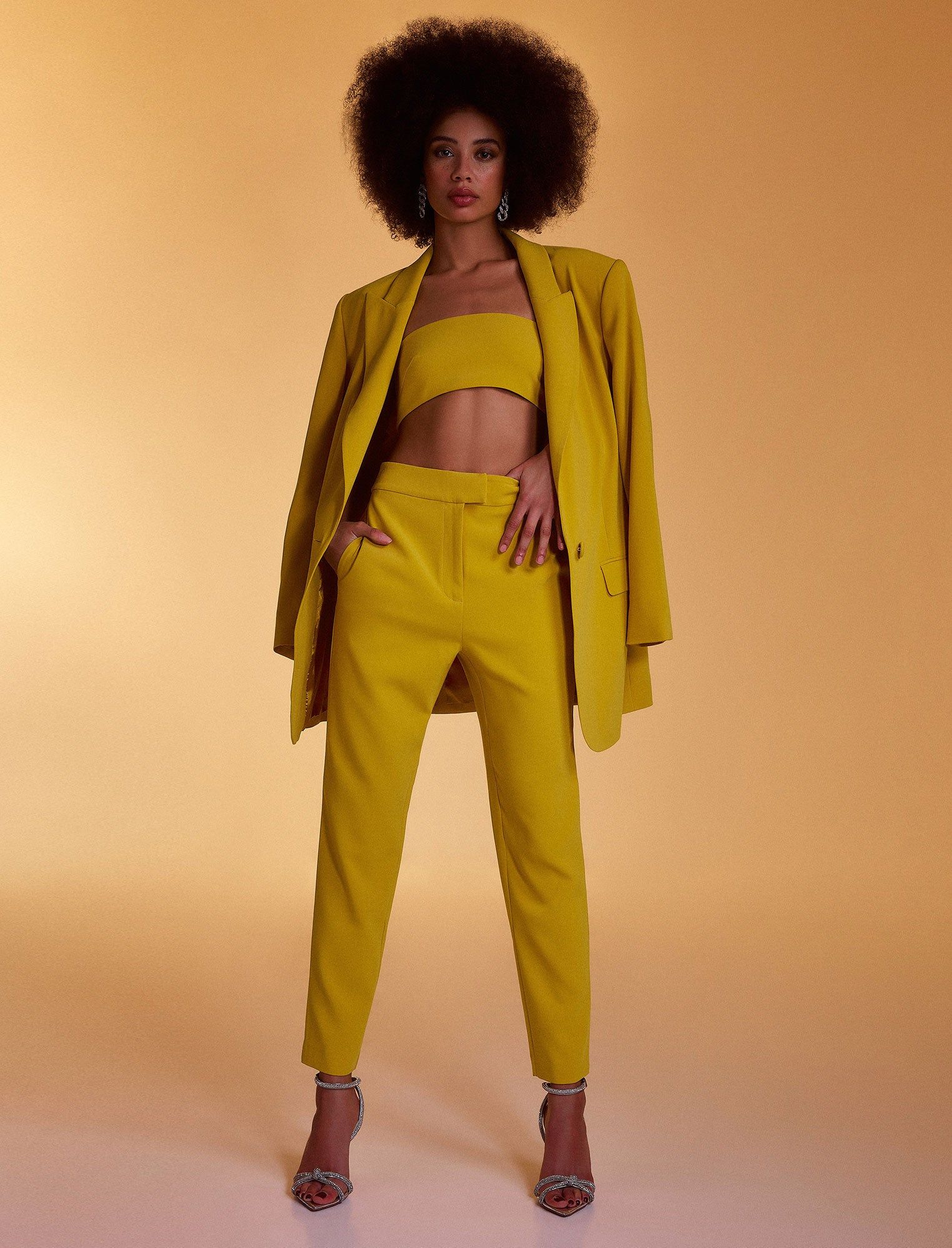 Decker High-Waisted Slim Trouser sold by BCBGMaxAzria product image thumbnail 2