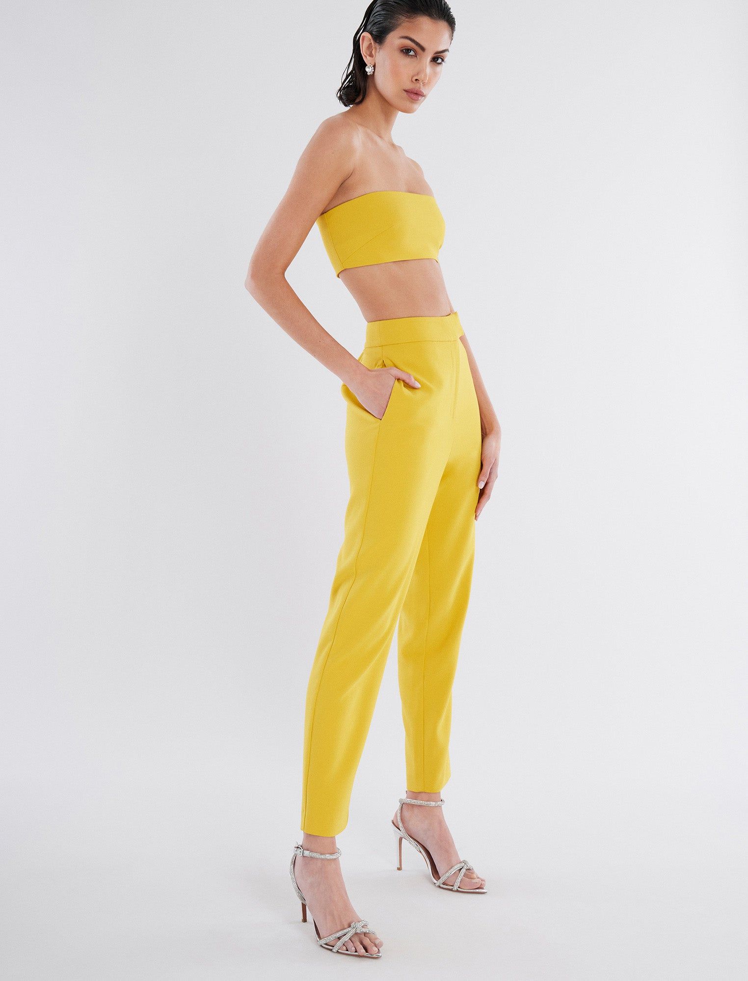 Decker High-Waisted Slim Trouser sold by BCBGMaxAzria product image thumbnail 3