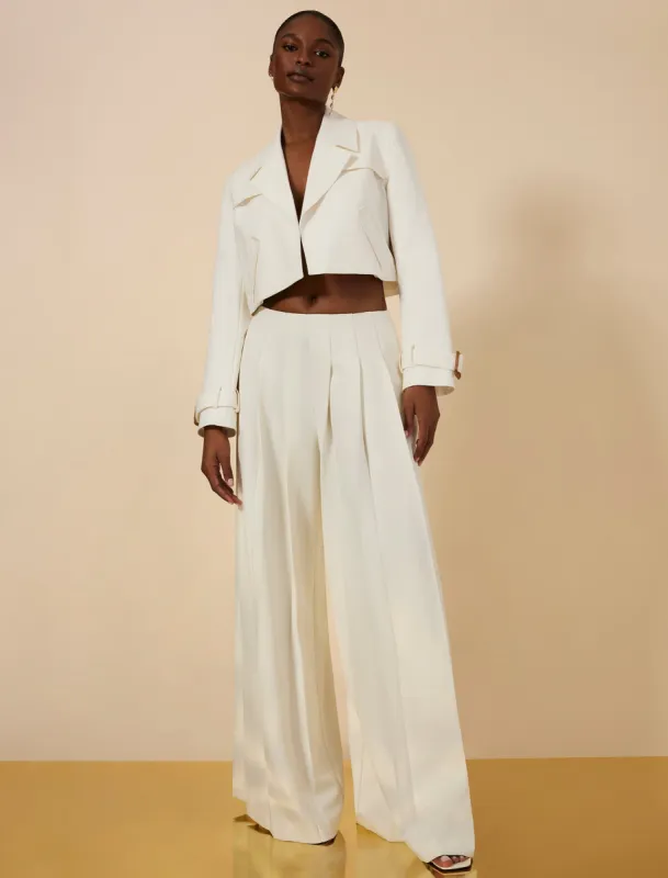 Wide-Leg Pleated Pant sold by BCBGMaxAzria