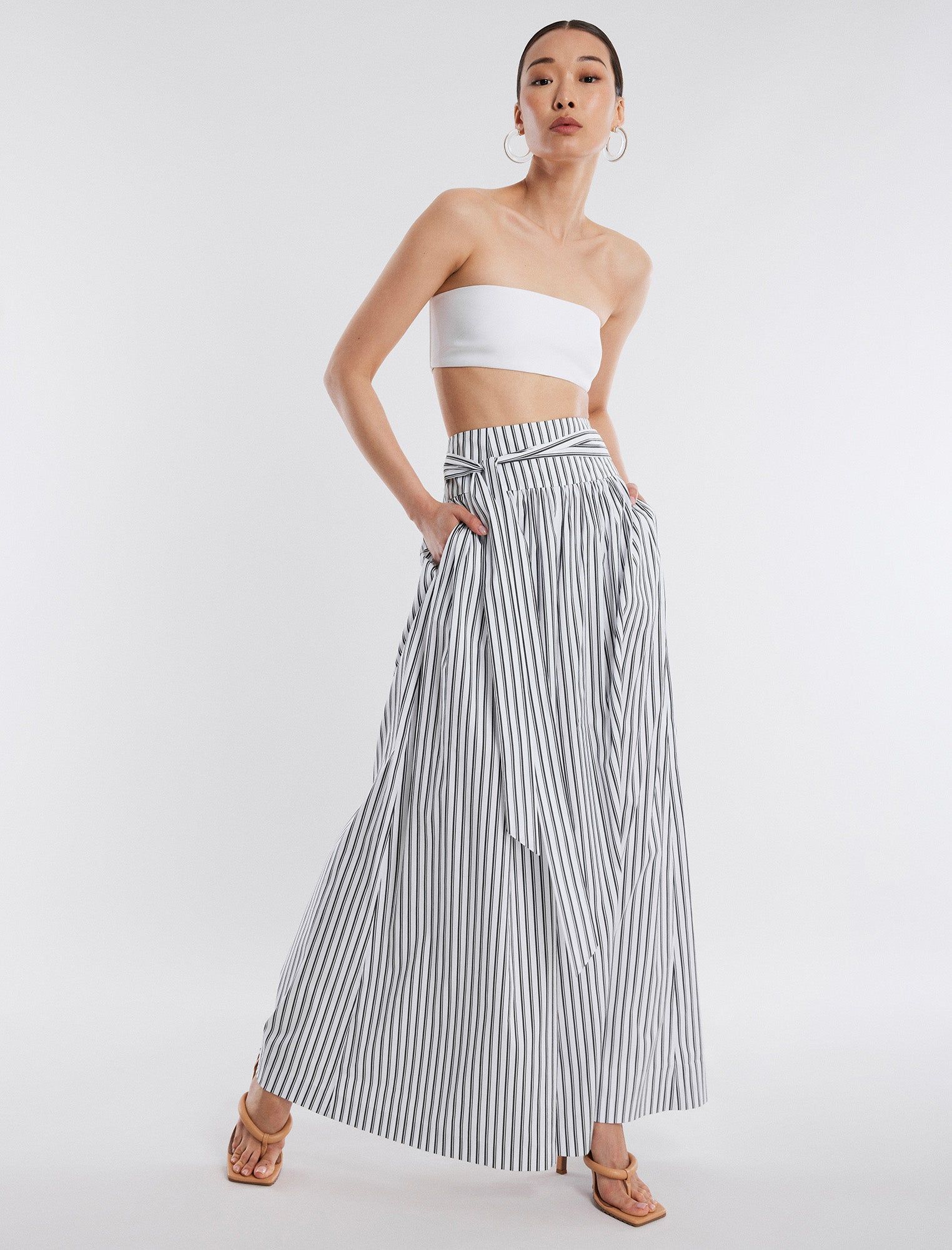 Theo Silky High-Waisted Pant sold by BCBGMaxAzria product image thumbnail 2