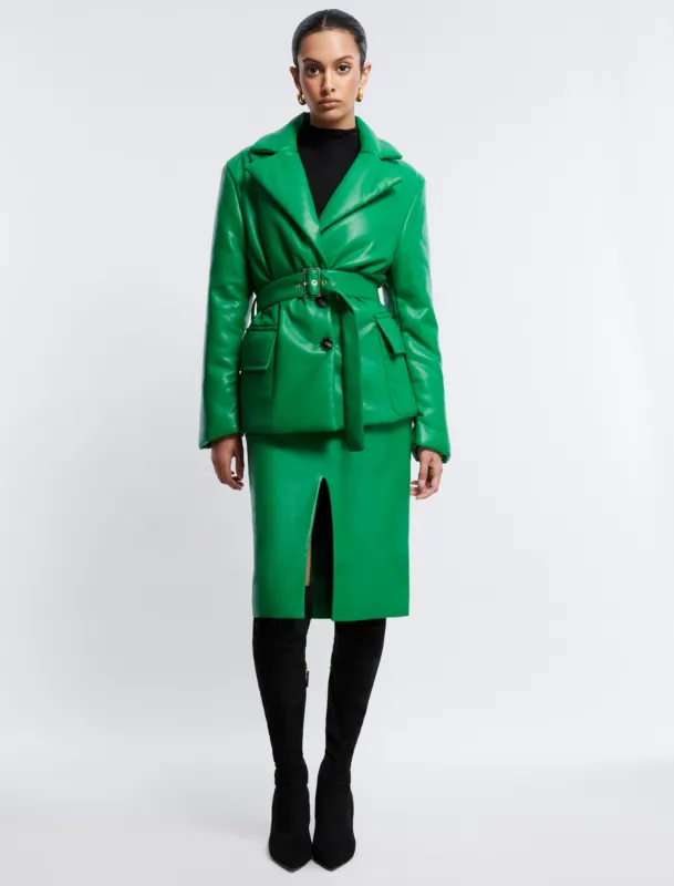 Belted Faux Leather Jacket sold by BCBGMaxAzria