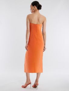 Zane Strapless Midi Dress sold by BCBGMaxAzria