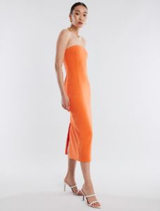 Zane Strapless Midi Dress sold by BCBGMaxAzria