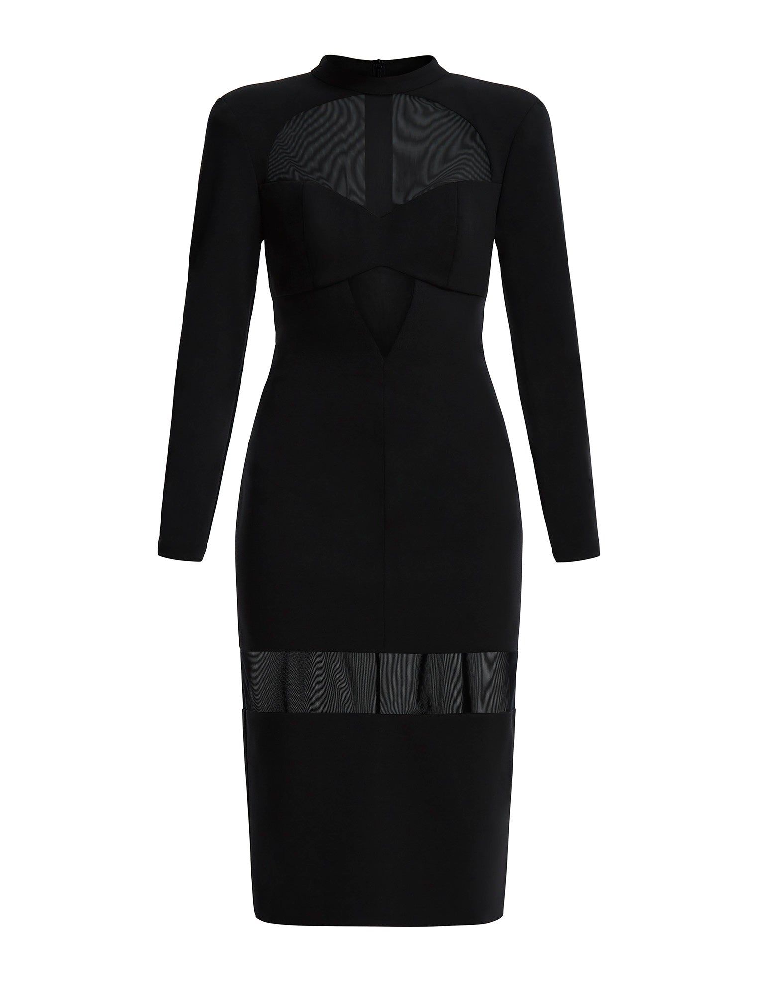 Georgiana Illusion Midi Dress sold by BCBGMaxAzria product image thumbnail 7