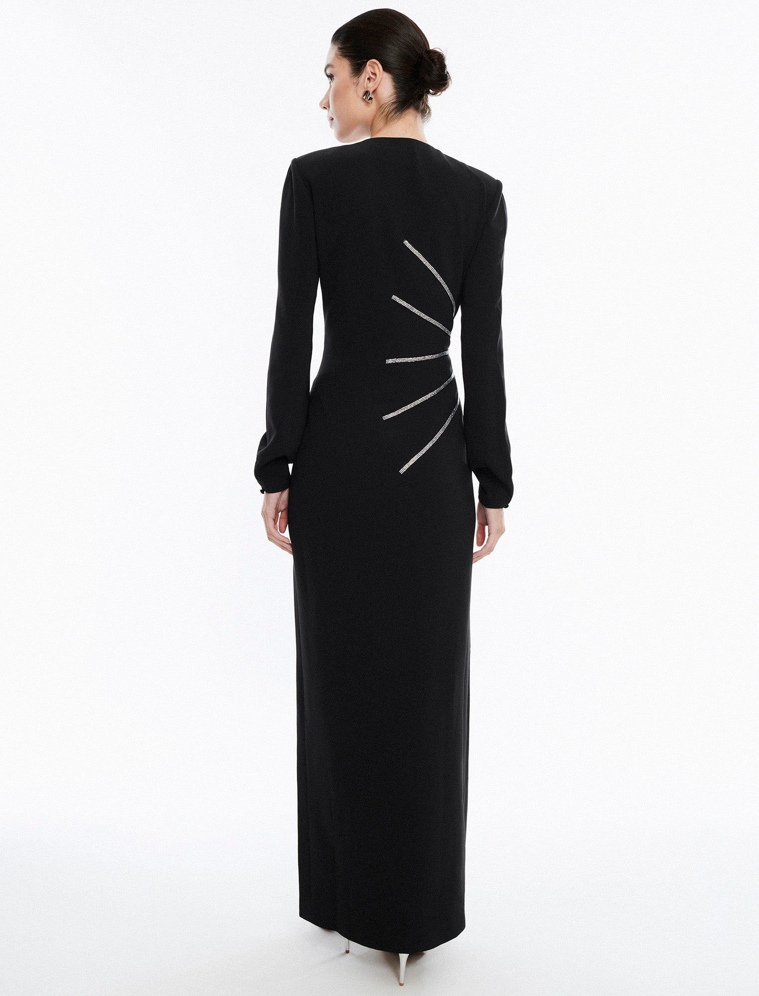 Fletcher Long Sleeve Gown sold by BCBGMaxAzria product image thumbnail 4