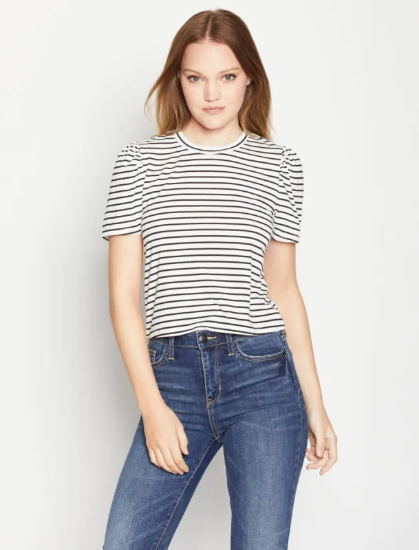 Puff Sleeve Crew Neck Tee sold by BCBGMaxAzria