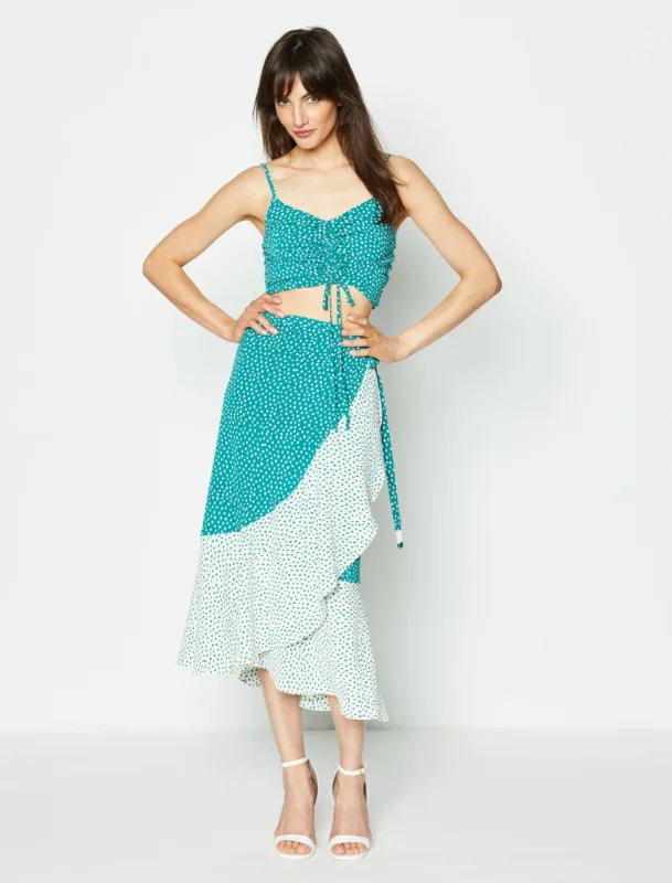 Zora Ruffle Skirt sold by BCBGMaxAzria