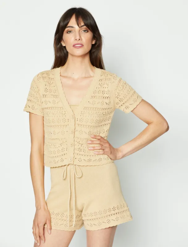 Ruffle Knit Cardigan sold by BCBGMaxAzria