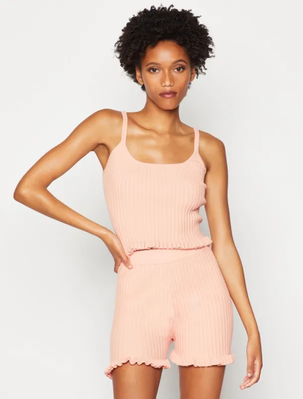 Brenda Ribbed Baby Tank sold by BCBGMaxAzria