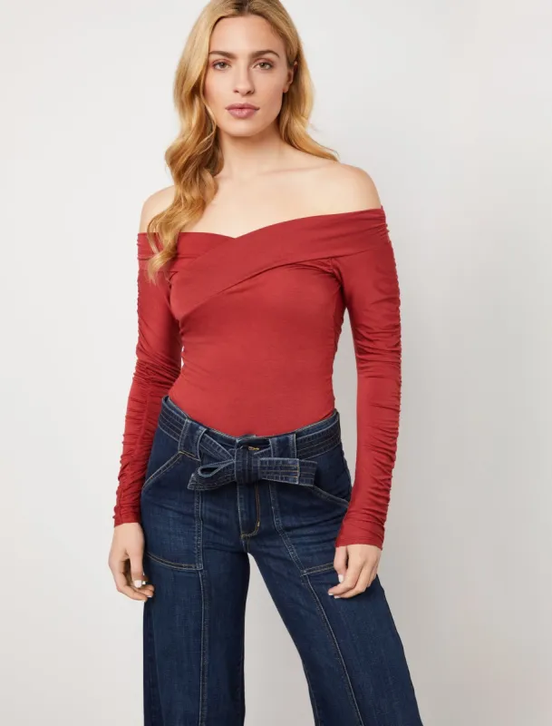 Selma Off-The Shoulder Bodysuit sold by BCBGMaxAzria