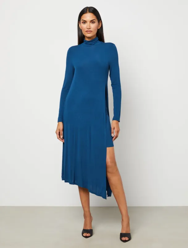 Jada Asymmetrical Turtleneck Dress sold by BCBGMaxAzria